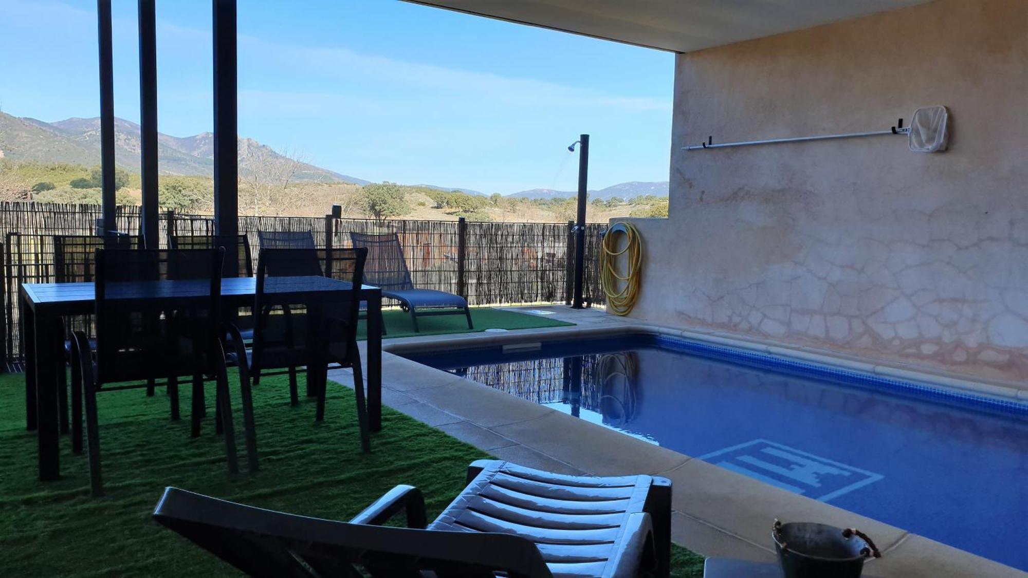 Casa Con Piscina En Parque Nacional De Cabaneros Navas de Estena Eksteriør billede