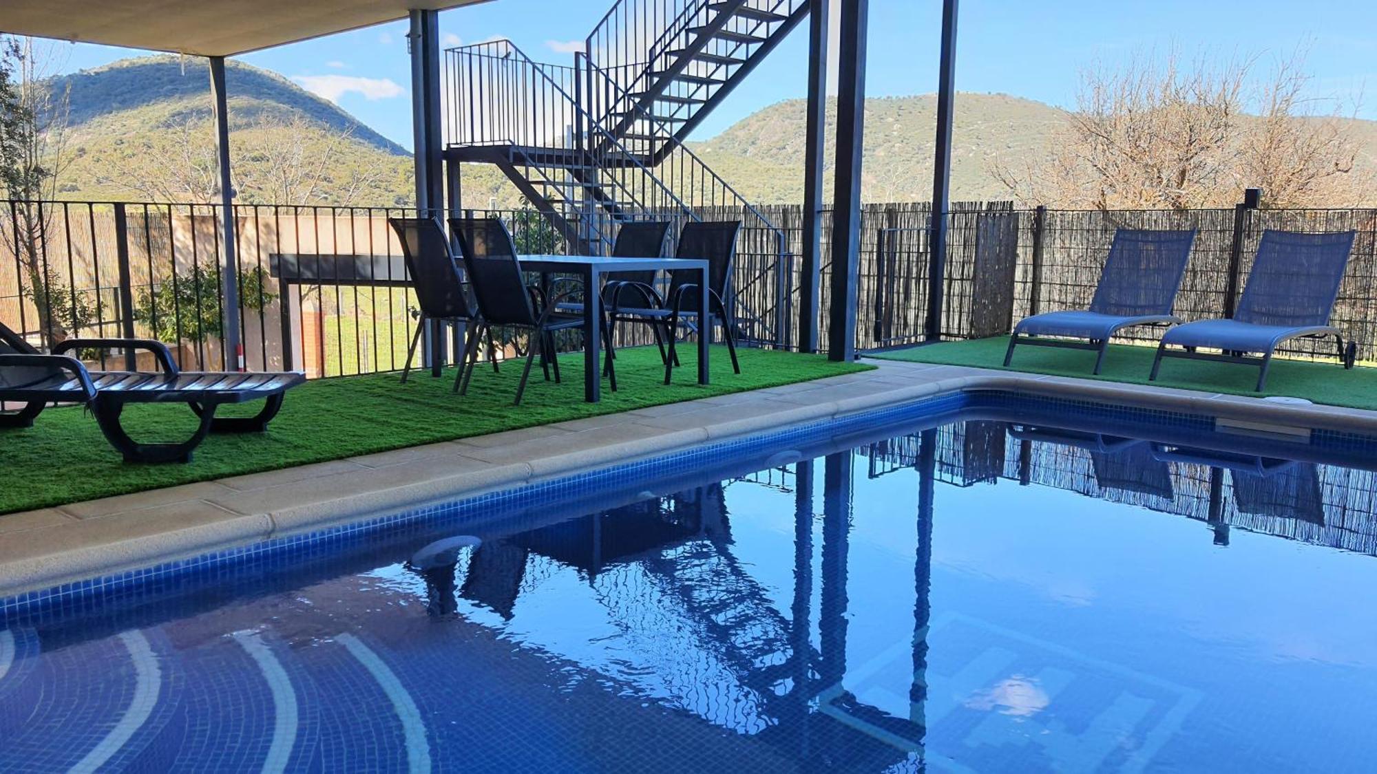 Casa Con Piscina En Parque Nacional De Cabaneros Navas de Estena Eksteriør billede